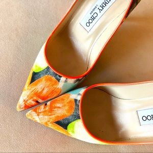 JIMMY CHOO Floral Pumps, Size 36